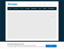 Tablet Screenshot of intego.dk